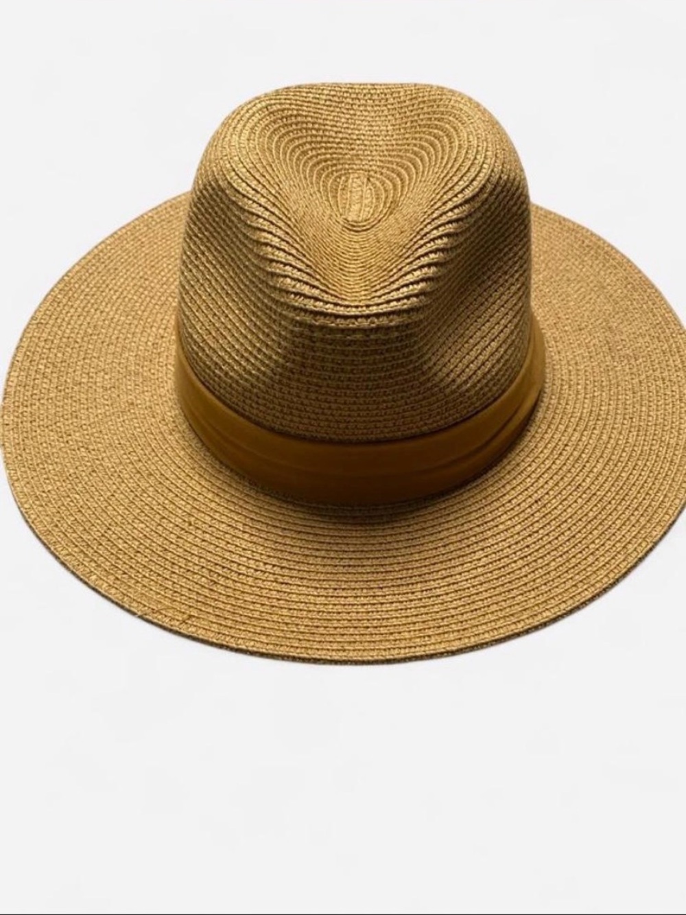Furtalk Men's Straw Wide-Brim Rancher Hat in Tan